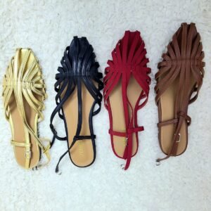 multi strap fan sandals