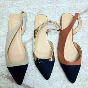 two tone pointed slingbacks